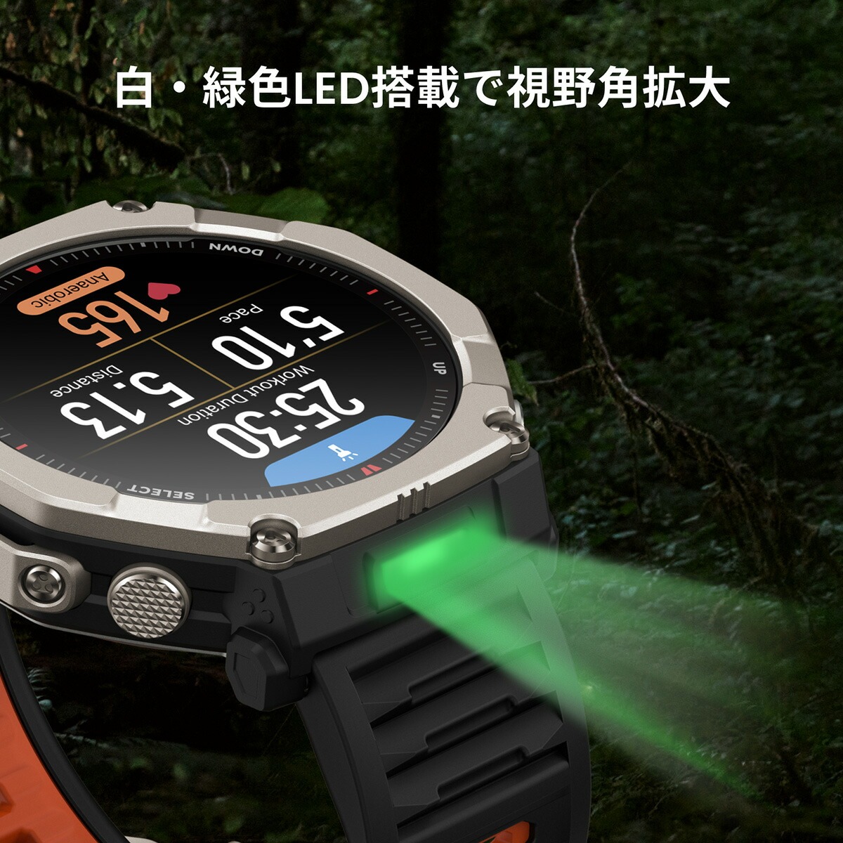（ノベルティー付き）アマズフィット AMAZFIT スマートウォッチ T-Rex Ultra 2 腕時計 アウトドア SP170081-C01の画像