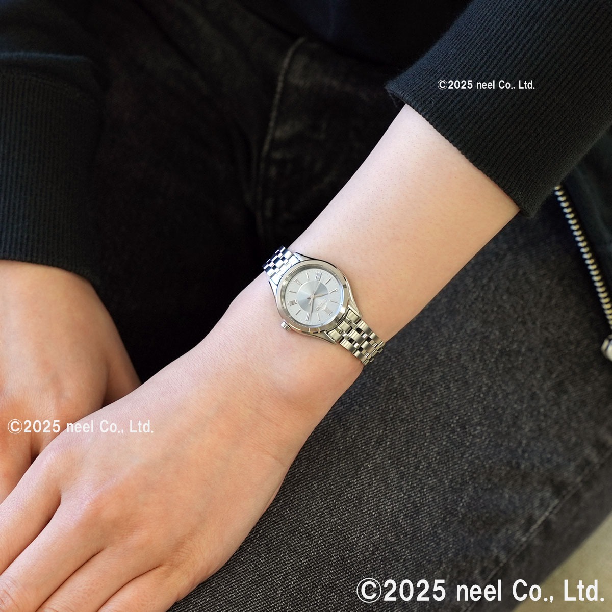 SEIKO Silver Wave デイト シルバー レディース 腕時計 889 セイコー ルキア Grow 電波ソーラー 腕時計 レディース SEIKO LUKIA