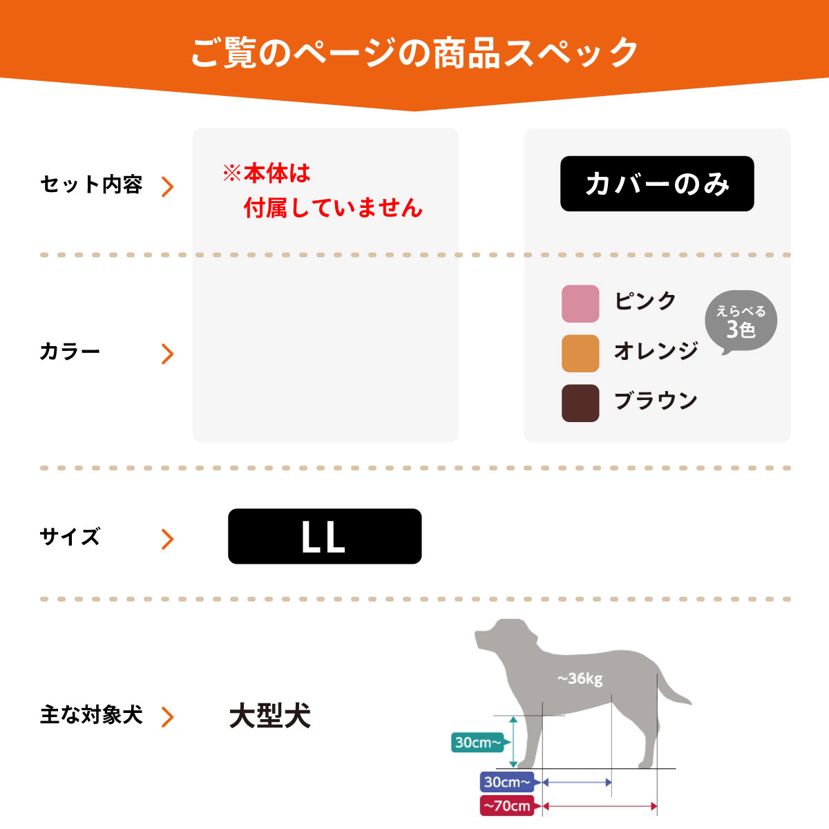 OneAidリラクッション用撥水カバー 大型犬用 LLサイズ 床ずれ 介護