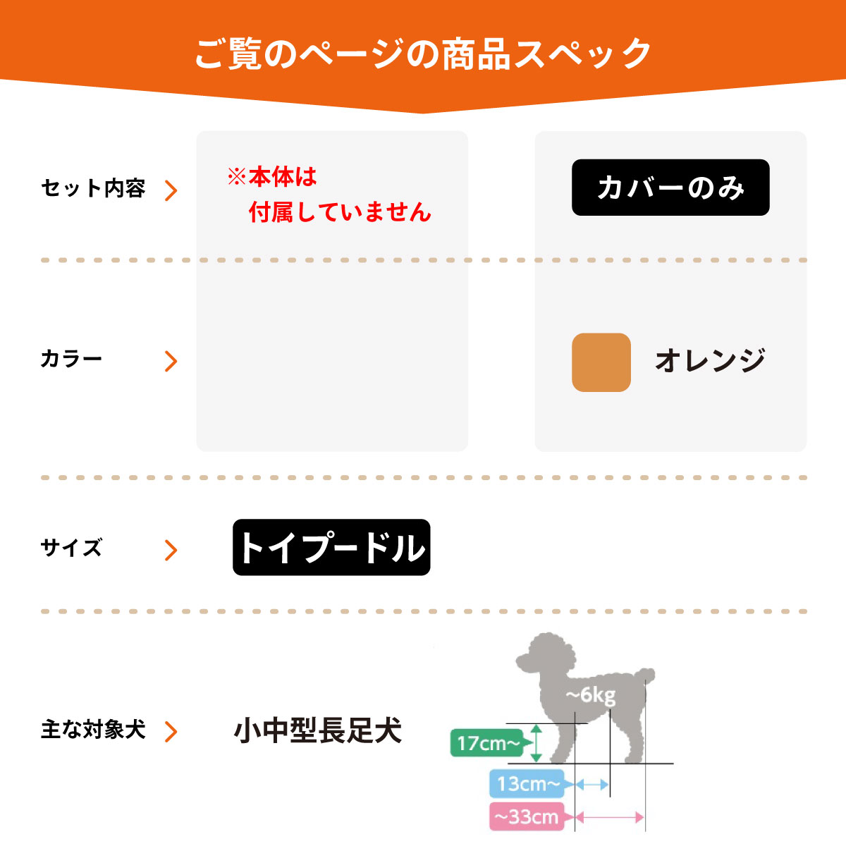 倍々+5倍!最大ポイント26倍!本日限定!OneAidリラクッション用撥水カバー 小型〜中型長足犬用 トイプードルサイズ オレンジ 介護 ベッド 関連画像1