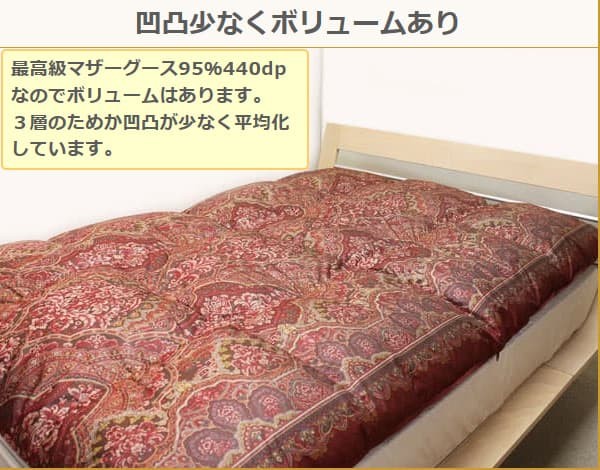 京都西川『極暖‼︎ ローズ羽毛ふとん(ダブル) 』ポーランド産マザーグース95% 京都西川『極暖‼︎ ローズ羽毛ふとん(ダブル) 』ポーランド産マザー