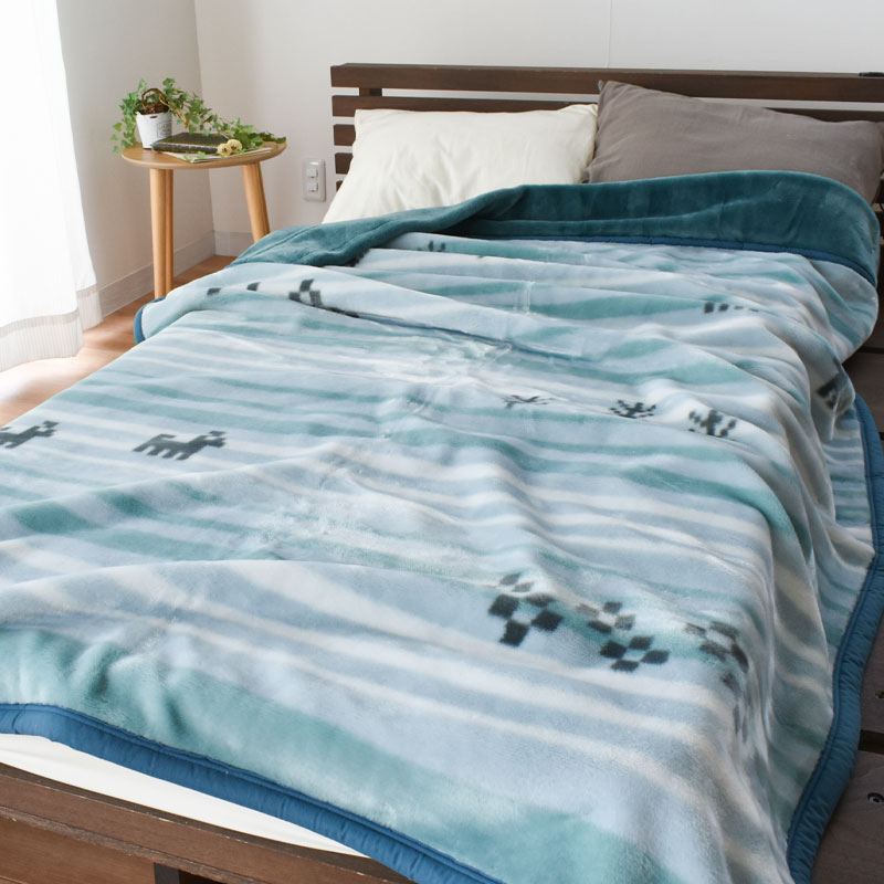 ロマンス小杉 毛布 アクリル100％ シングル 日本製 泉大津 衿付き2枚