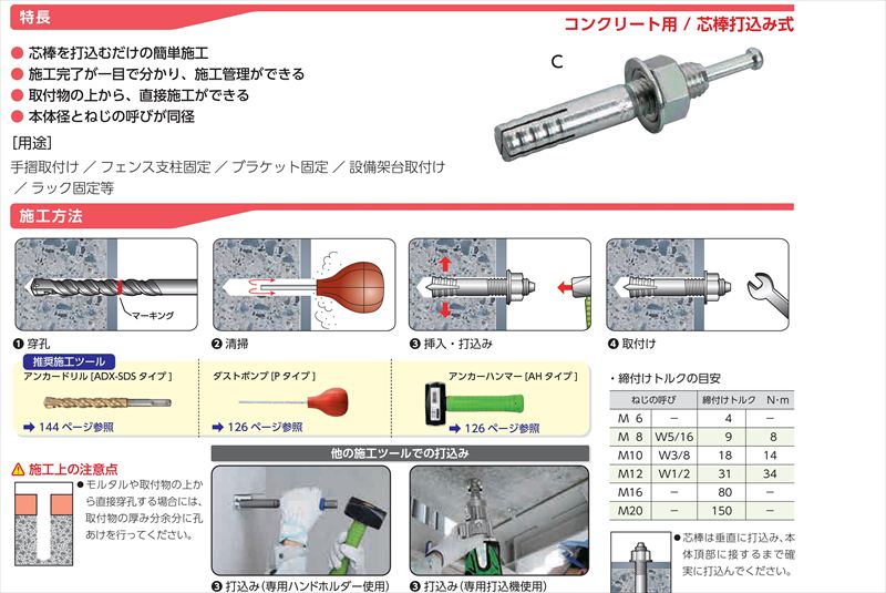 SANKO TECHNO オールアンカー M8×50mm C-850 1箱50個入 サンコー
