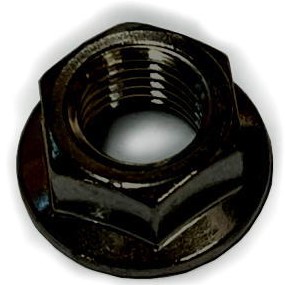 M4 フランジナット黒色ステンレス(M4 P=0.7 平径7 フランジΦ10 全高4.5