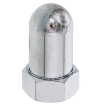 真鍮[低カドミウム黄銅]/クローム ロング袋ナット M8 (太さ=8mm)用