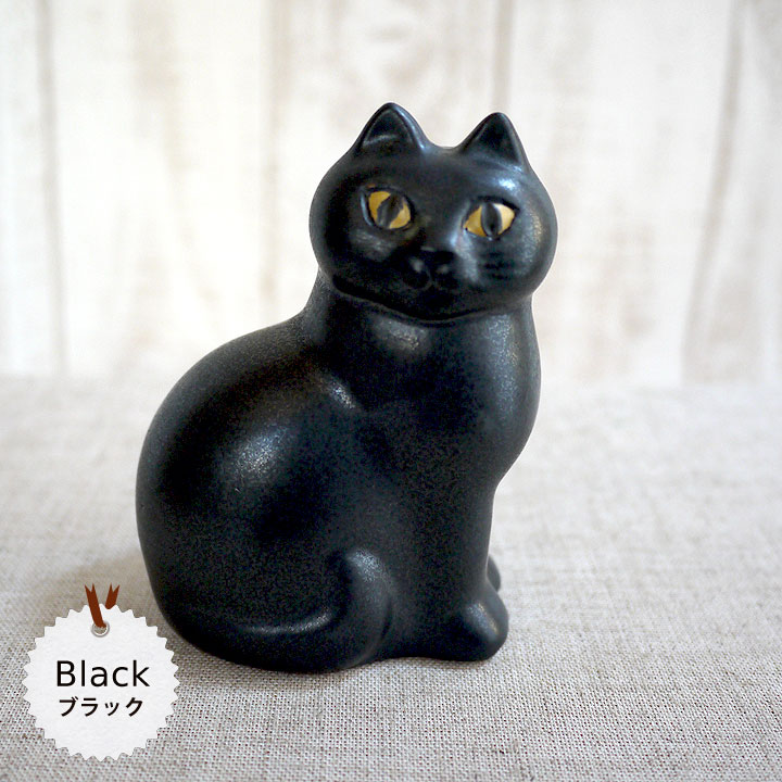 リサラーソン（Lisa Larson） キャットマンズ ミニ（Cat Mans mini) ブラック（黒色） 猫 置物 猫 オブジェ 陶器の置物  正規輸入品 :Ls10004:ねこのざっか屋さん ネコランド - 通販 - Yahoo!ショッピング