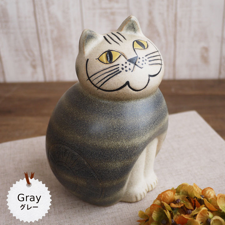 リサラーソン（Lisa Larson） ミアキャット グレー ミディアム（グレー・中） 猫 置物 猫 オブジェ 陶器の置物 正規輸入品  :Ls10011:ねこのざっか屋さん ネコランド - 通販 - Yahoo!ショッピング