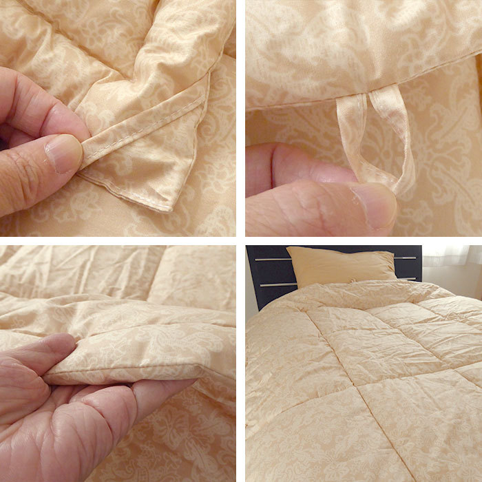 送料無料 日本製 洗えるダクロンわた肌掛け布団 介護用サイズ セミ