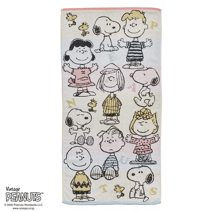 西川（nishikawa） 日本製 スヌーピー 今治 バスタオル 60×120cm