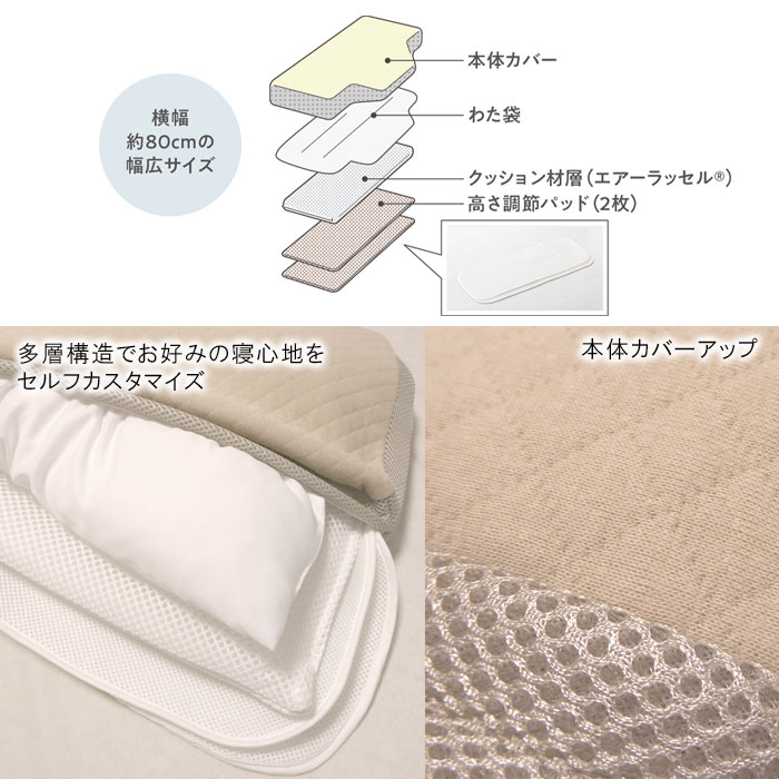 日本製 パラマウントベッド アクティブスリープピロー 仰向けタイプ