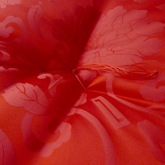 最高級 座布団♦️ふかふか　ワインレッド和柄6枚セット♦️厚さ10㎝♦️送料込 最高級 座布団♦️ふかふか ワインレッド和柄6枚セット♦️厚さ10