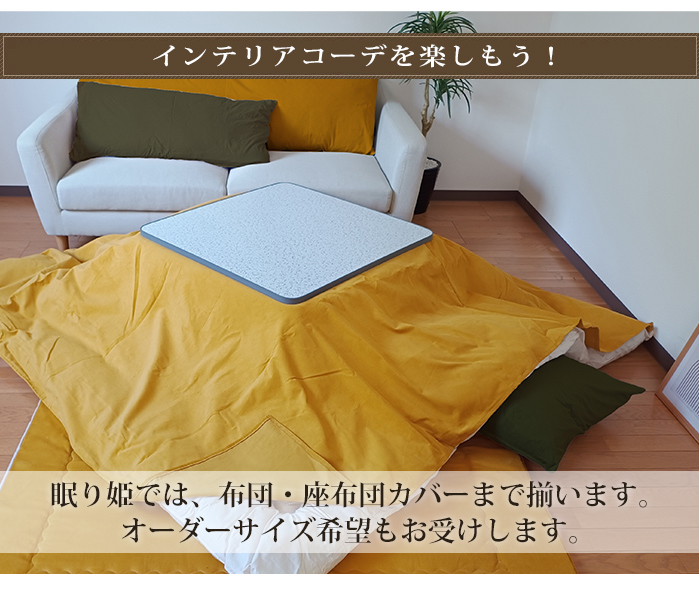 TEIJIN（テイジン） こたつ敷き布団 長方形 200×250cm 無地 起毛 大判
