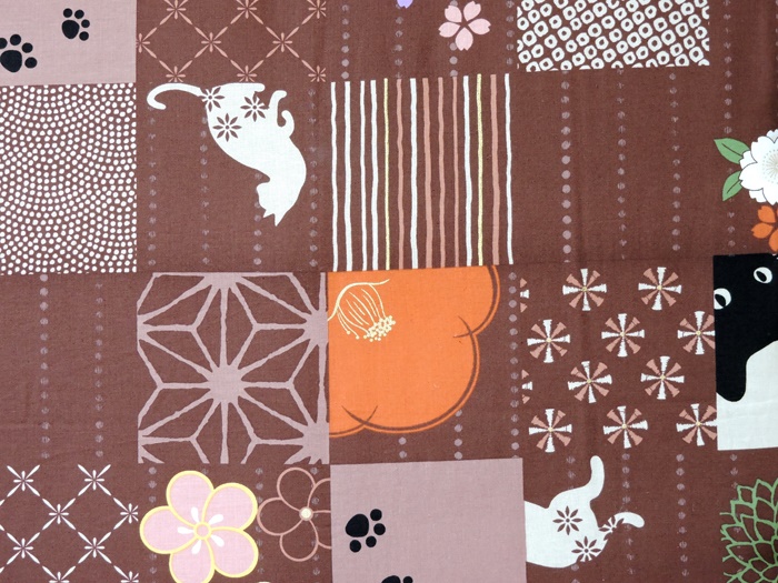 こたつ布団 カバー 正方形 黒猫 195×195 日本製 綿100% 洗濯機可 丸洗い 和調 単品 - 2