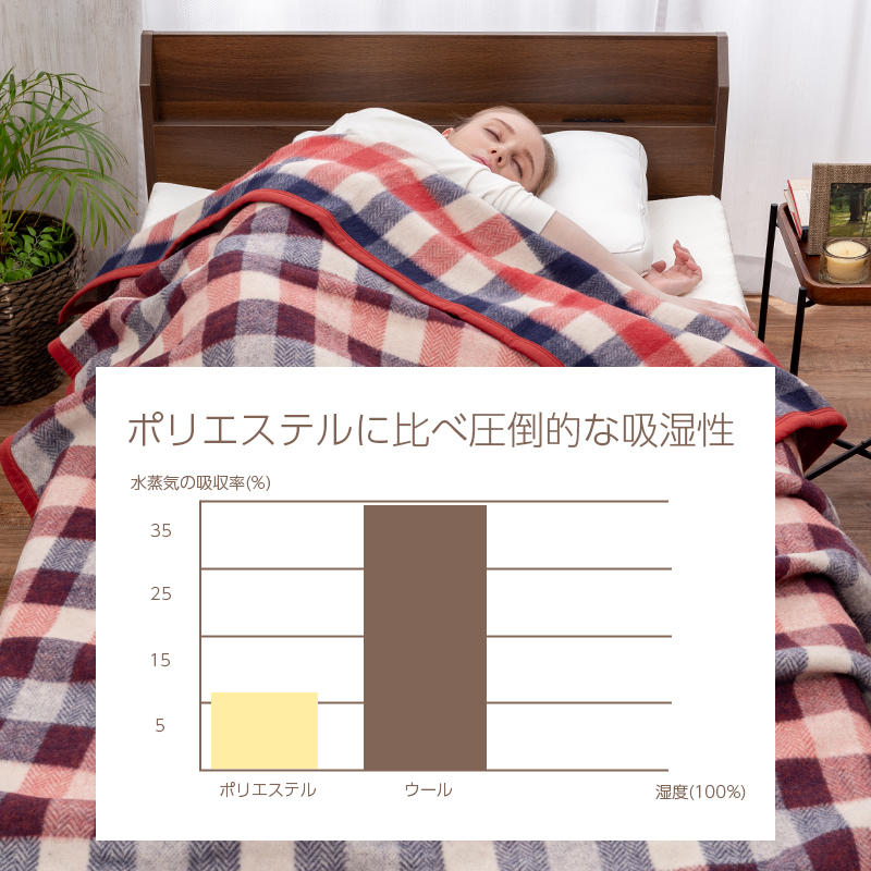 未使用】 バーバリー ウール毛布 シングル 西川産業 ノバ