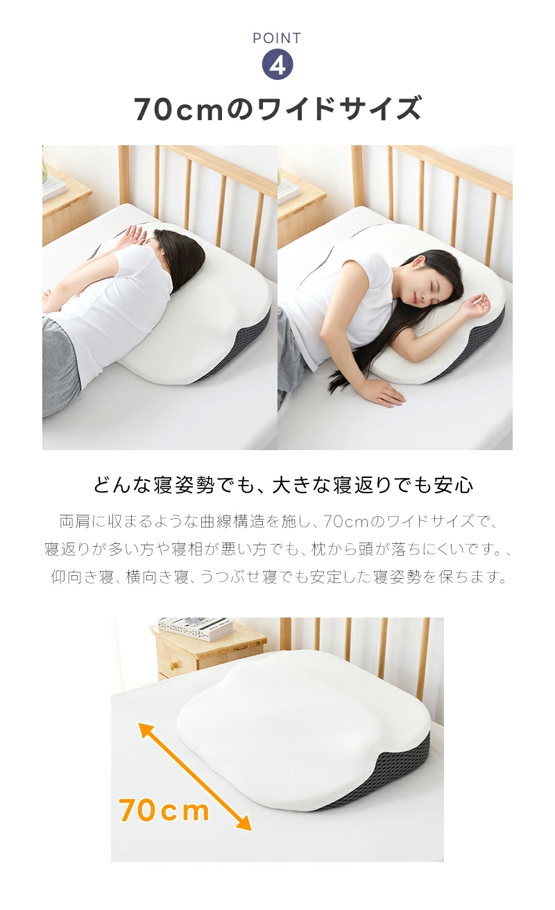 fuwawa 枕 低反発枕 まくら 背中枕 トータルサポート枕 大きい 整体師
