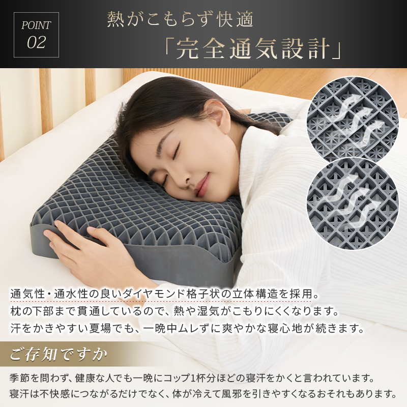 fuwawa 【先着20名！新品限定50％OFF】枕 無重力 TPE枕 カバー付