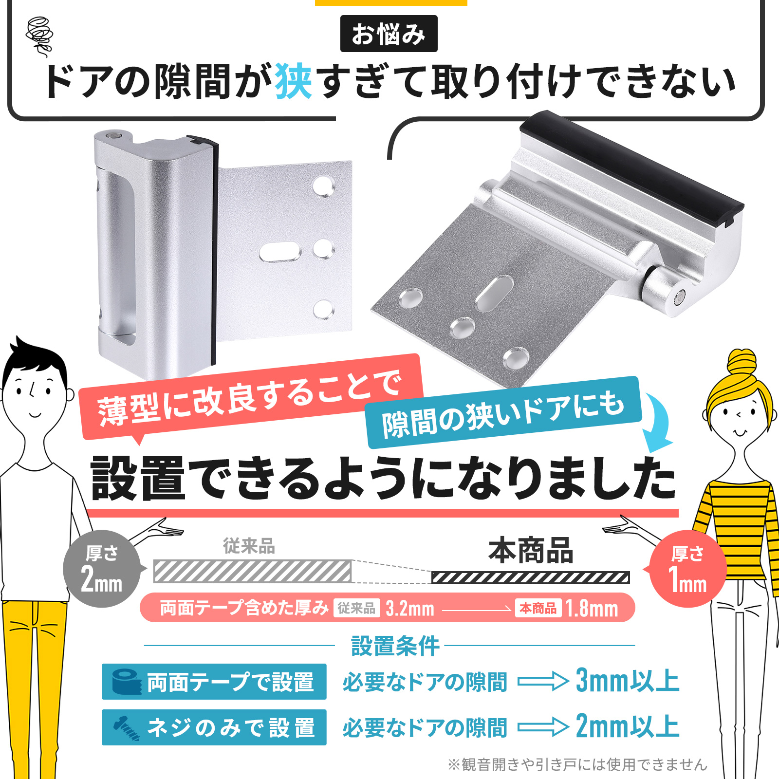 日本製シール使用 ドアーズロック