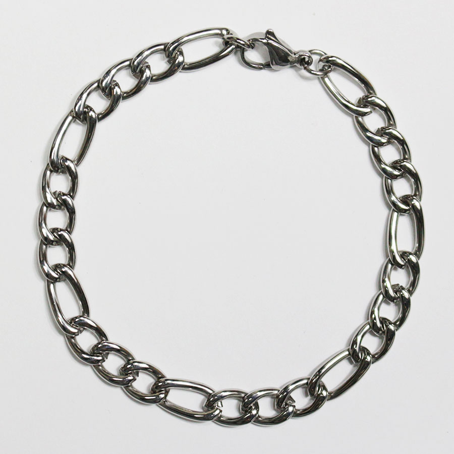 ステンレス ブレスレット メンズ シルバー トグルチェーン 喜平