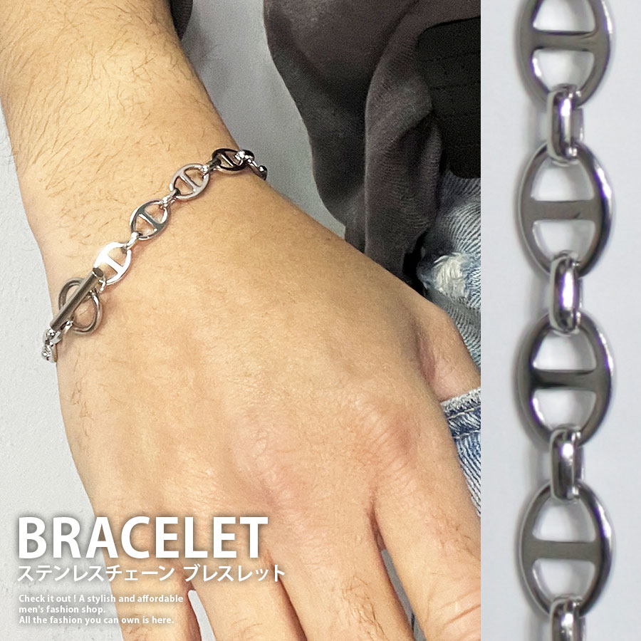 Yahoo! Yahoo!ショッピング(ヤフー ショッピング)アンカーチェーン ステンレス ブレスレット 《 シルバー アクセサリー ジュエリー ブレスレット ステンレス プレゼント ペア 男女兼用 夏