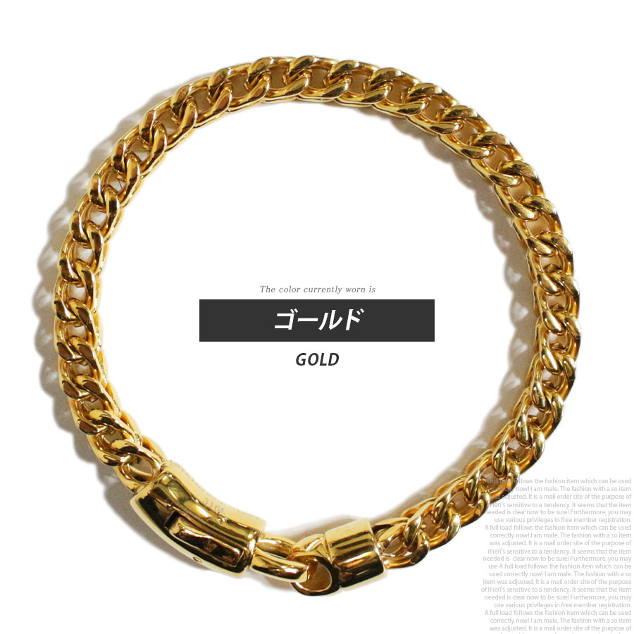 トグルチェーン ブレスレット メンズ ターラント ステンレス 立体喜平 