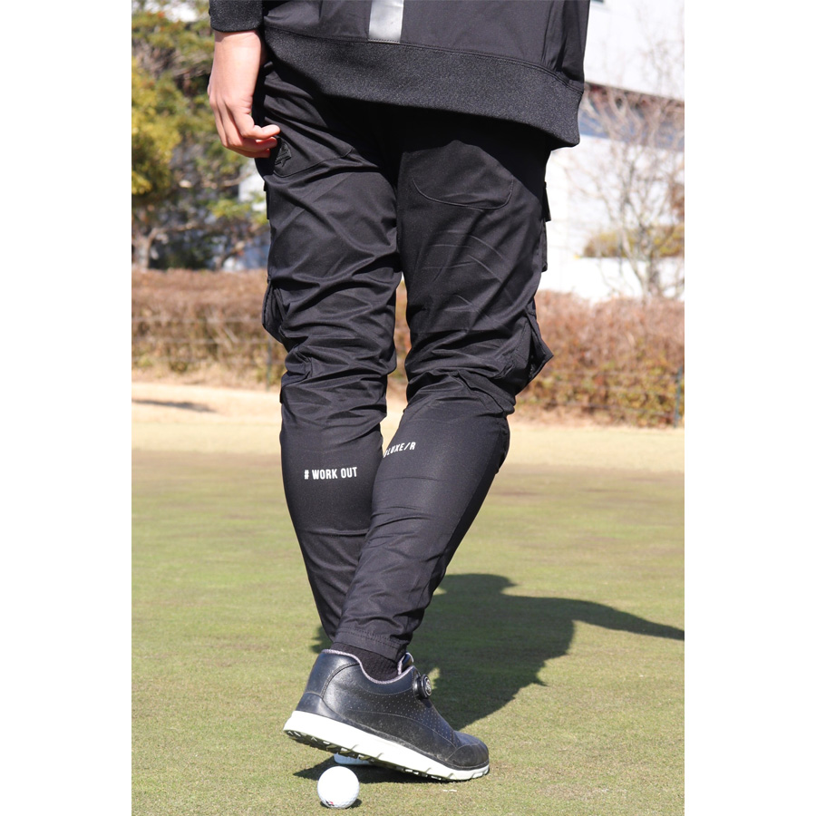 送料無料】撥水加工 止水ジップ カーゴ イージーパンツ メンズ ゴルフ