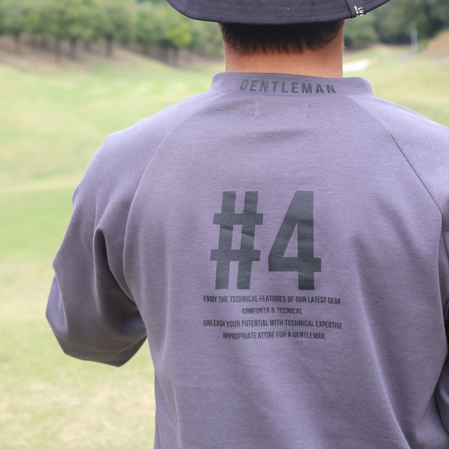 ストレッチスムース モックネック メンズ GOLF ゴルフウェア プル