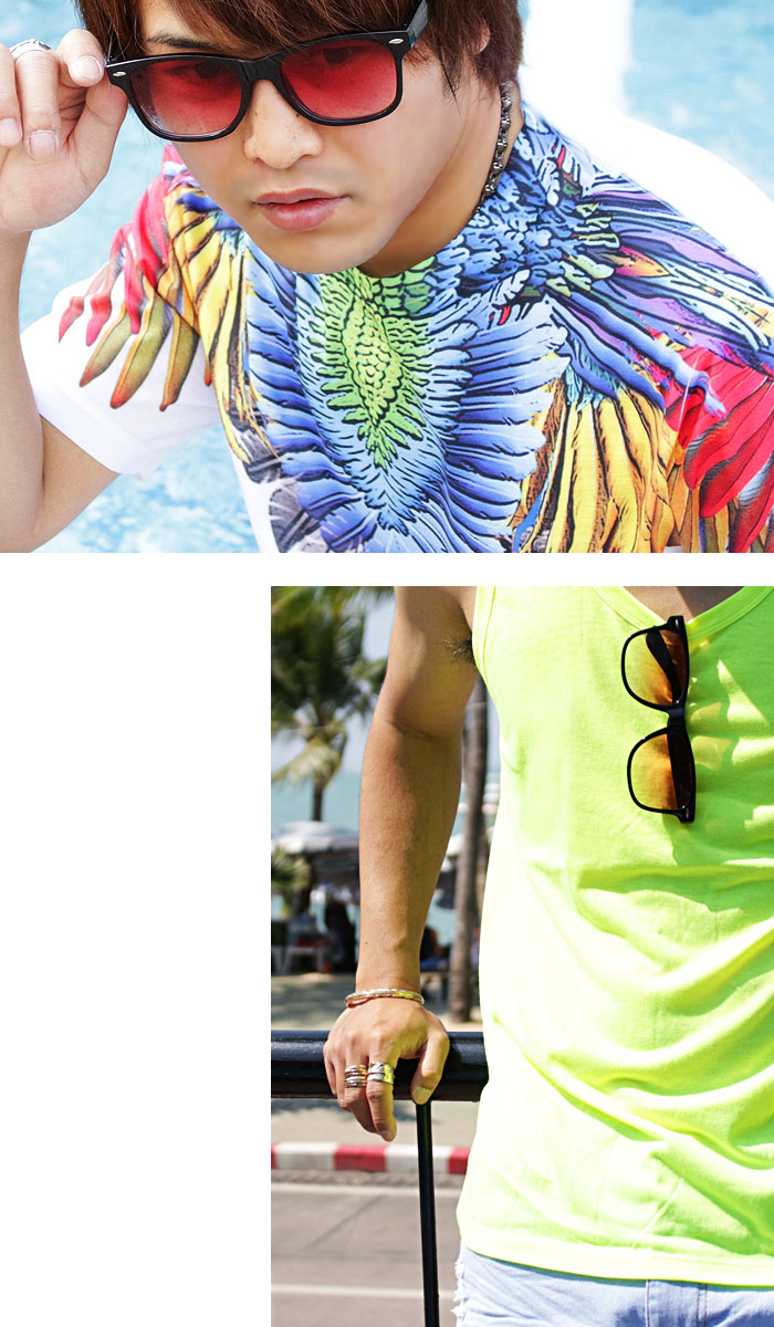 グラデーション カラーレンズ サングラス メン...の詳細画像5