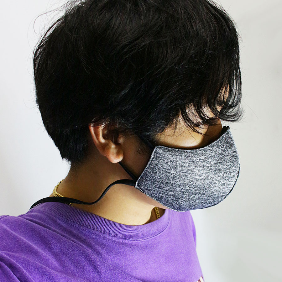 ストラップ付き 洗える マスク メンズ 高機能 サイズ調整可能 スポーツ