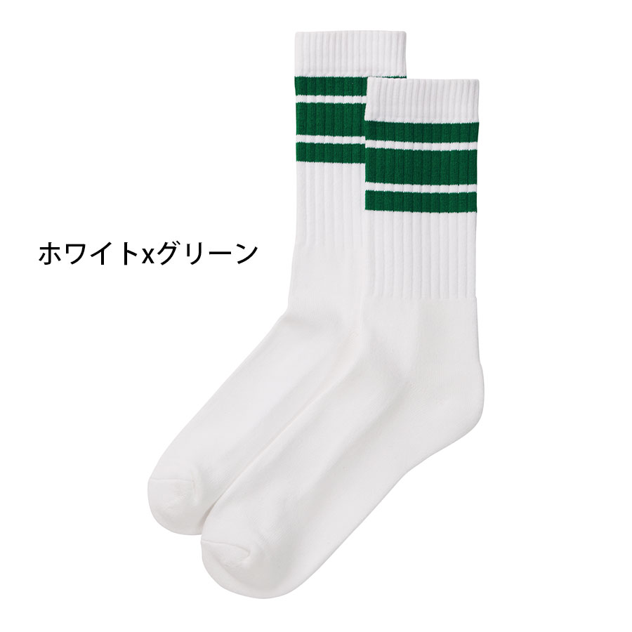 ソックス メンズ 肉厚 クルーソックス ハイソックス 靴下 ボーダー ライン ラインソックス おしゃれ スケーターソックス ストリート 白 黒 プレゼント |  | 23