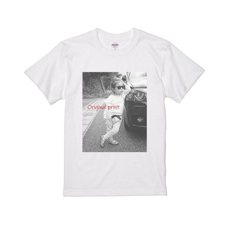 オリジナルTシャツ プリント込み メンズ 写真プリント フォトTシャツ