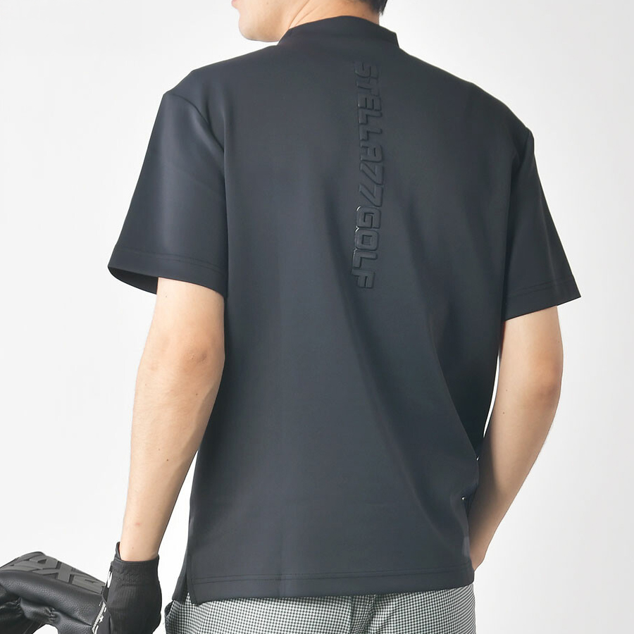送料無料】ストレッチ モックネック Tシャツ メンズ ゴルフ 半袖