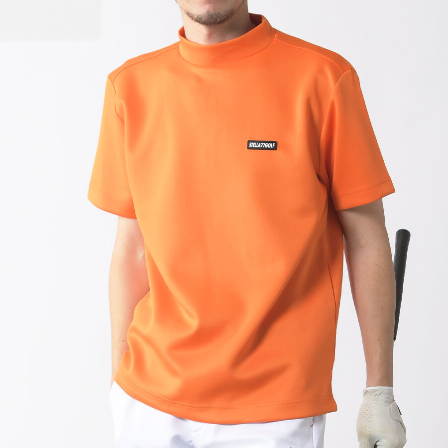 送料無料】ストレッチ モックネック Tシャツ メンズ ゴルフ 半袖