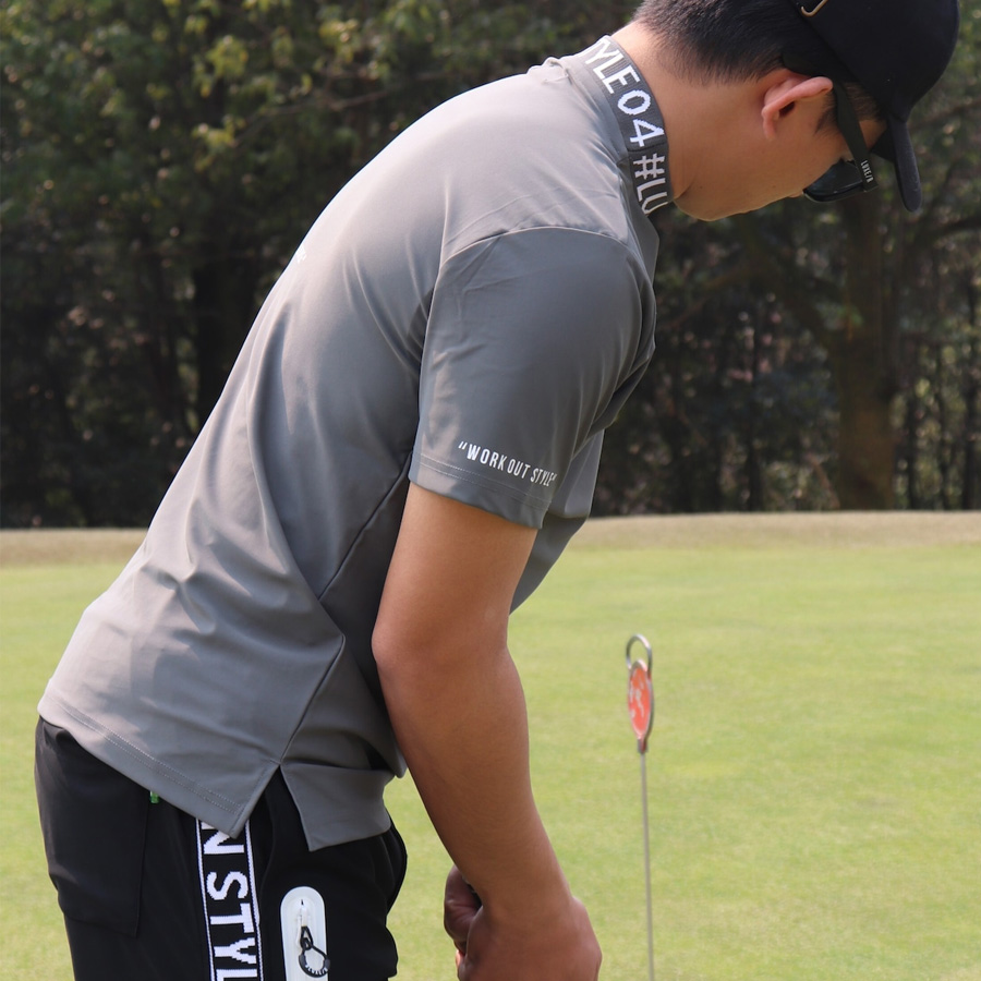 吸水速乾 ストレッチ モックネック Tシャツ 《 メンズ 接触冷感 半袖