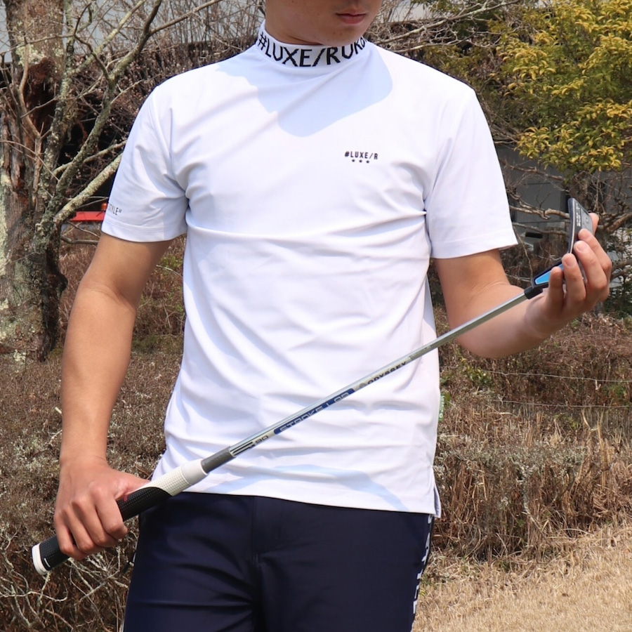 吸水速乾 ストレッチ モックネック Tシャツ 《 メンズ 接触冷感 半袖