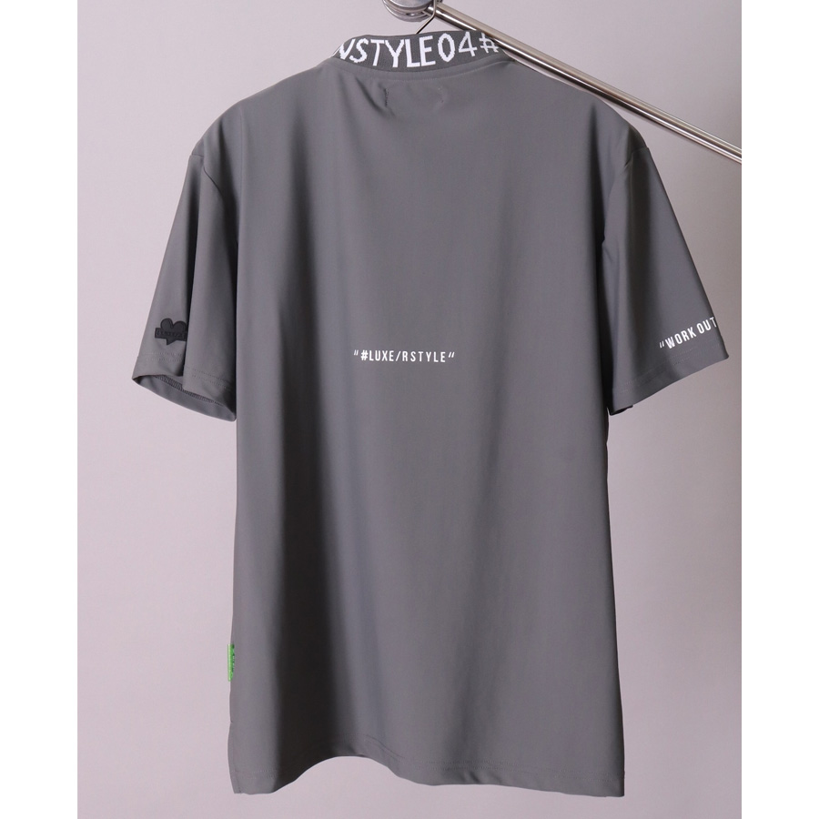 吸水速乾 ストレッチ モックネック Tシャツ 《 メンズ 接触冷感 半袖