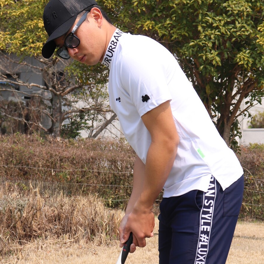 吸水速乾 ストレッチ モックネック Tシャツ 《 メンズ 接触冷感 半袖