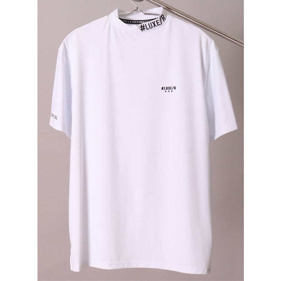 吸水速乾 ストレッチ モックネック Tシャツ メンズ 接触冷感 半袖