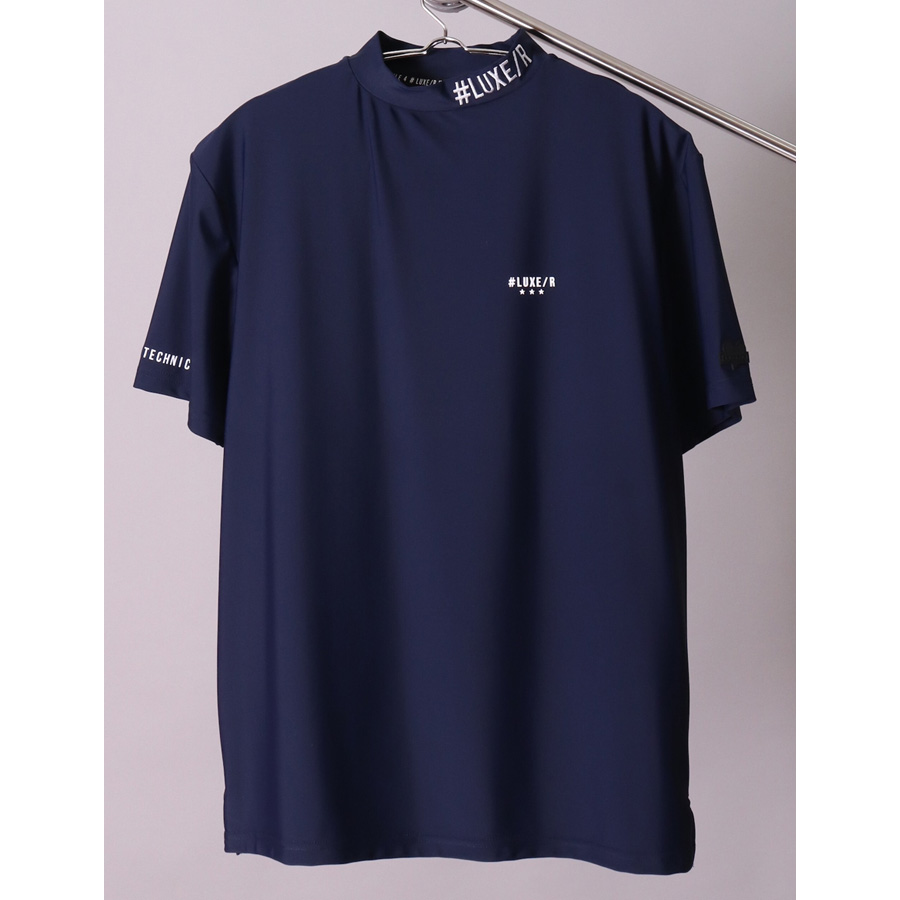 吸水速乾 ストレッチ モックネック Tシャツ メンズ 接触冷感 半袖