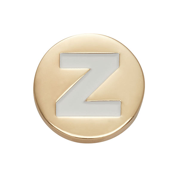 ジビッツ クロックス CROCS jibbitz ゴールドレターN-Z gold