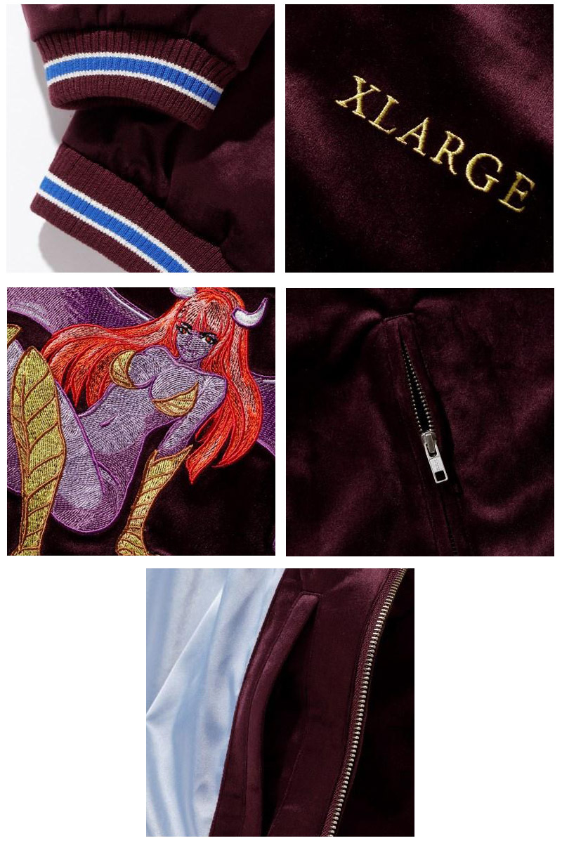 エクストララージ X-LARGE MBROIDERY SUCCUBUS SOUVENIR JACKET