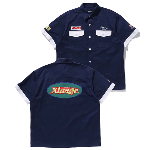 エクストララージ X-LARGE PIT S/S SHIRT ワークシャツ/半袖シャツ/カジュアル トップス[AA]｜neo｜03