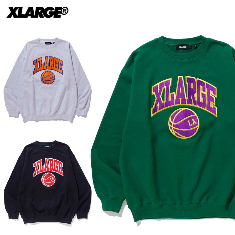 エクストララージ X-LARGE COLLEGE LOGO CREWNECK SWEATクルー スウェット トレーナー メンズ 101223012003 101223012003.jpg