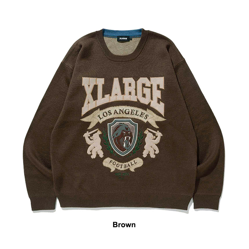 XLARGE（エクストララージ）の「STANDARD LOGO KNIT（ニット/セーター）」 - WEAR