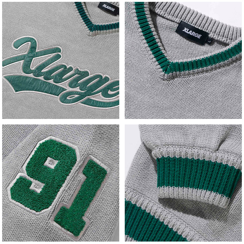 XLARGE エクストララージ X-LARGE LINE V NECK KNIT Vネック