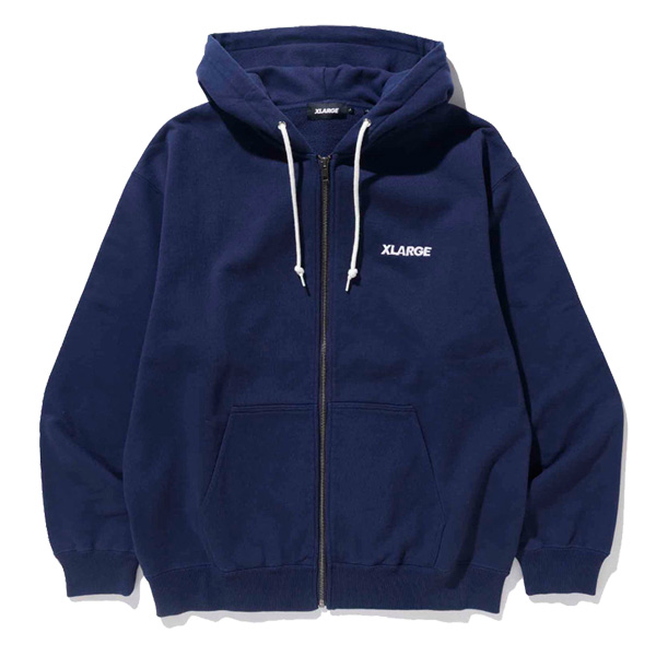 エクストララージ XLARGE STANDARD LOGO ZIP HOODED SWEATSHIRT