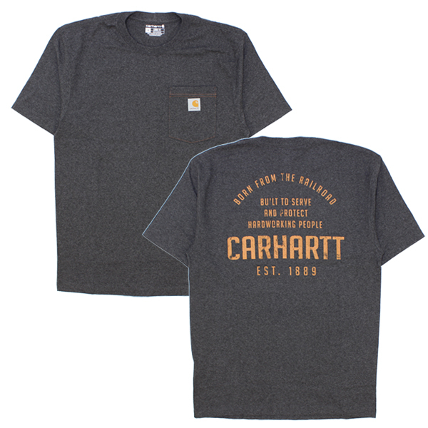 カーハート Carhartt LOOSE FIT HW S/S POCKET RAILROAD GRAPHIC T