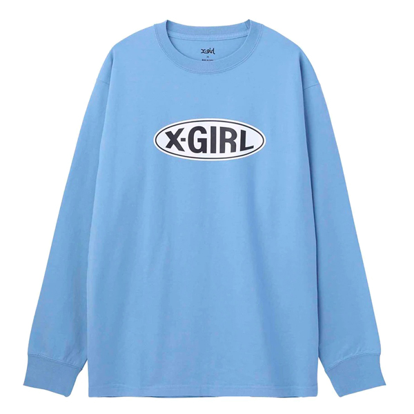 エックスガール X-girl BASIC OVAL LOGO L/S TEE 長袖Tシャツ ロンT 