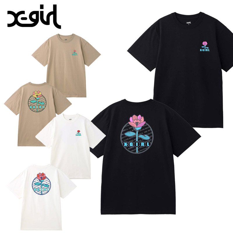 【並行輸入】エックスガール X-girl 半袖TシャツFLOWER S S TEE 半袖 Tシャツ レディース カットソー トップス 105222011007.jpg
