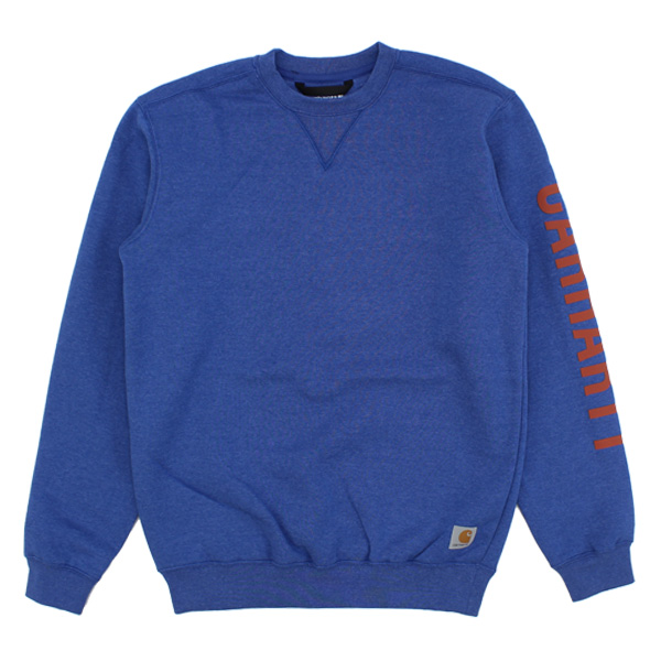 カーハート  Carhartt  Midweight Crewneck Logo Sleeve Gr...