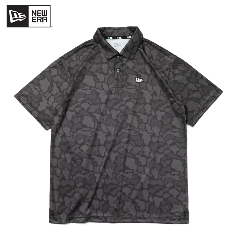 新品未使用　二ューエラ ゴルフ ポロシャツ Duck Hunter Camo NEW ERA ニューエラ 半袖 テック ポロシャツ Duck Hunter Camo